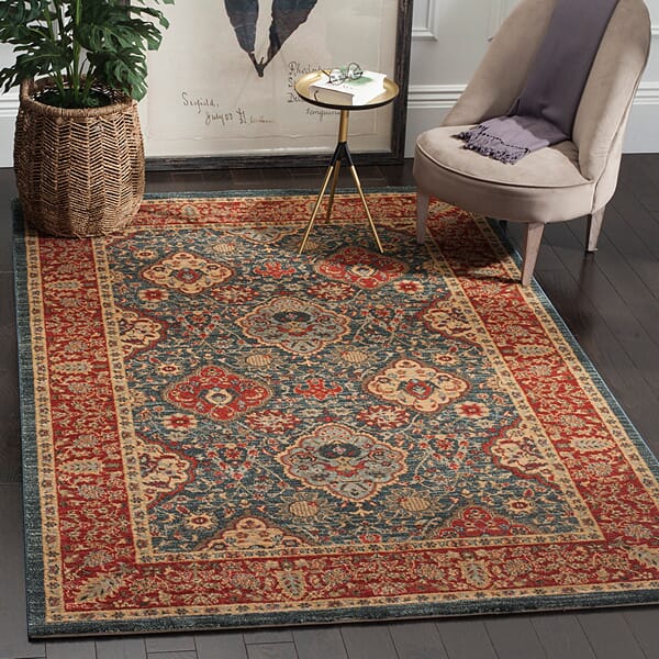 Safavieh Mahal Mah655C Navy/Red Rug.