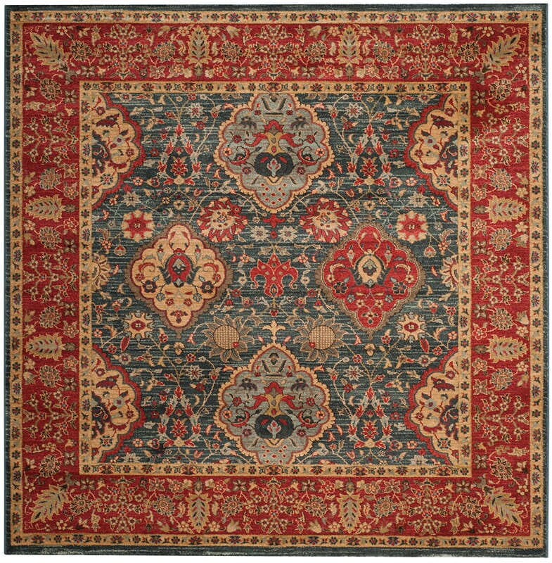 Safavieh Mahal Mah655C Navy/Red Rug.