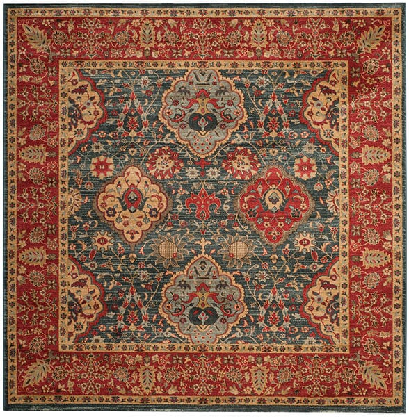 Safavieh Mahal Mah655C Navy/Red Rug.