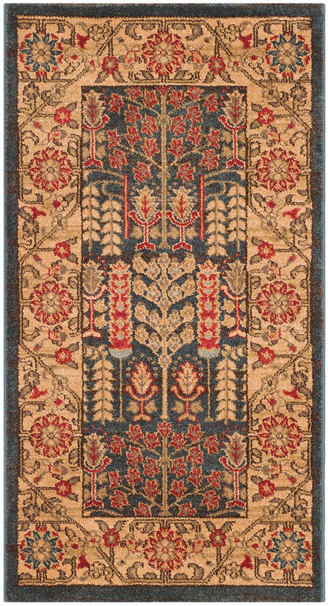 Safavieh Mahal Mah697E Navy / Natural Rugs.