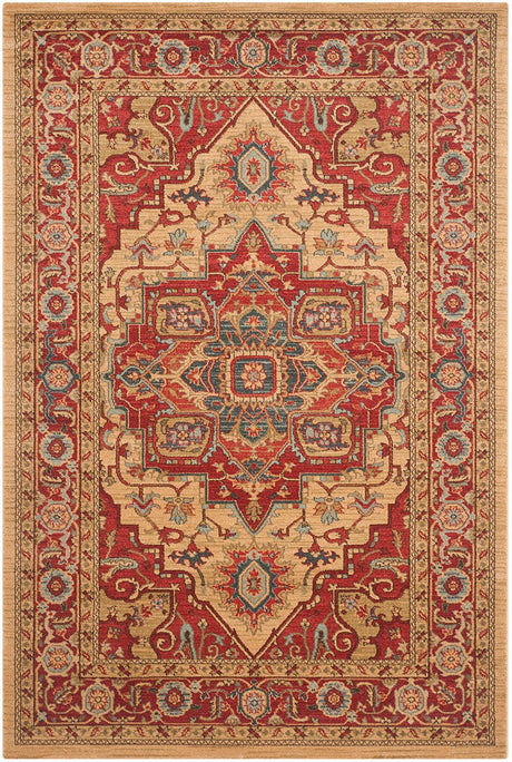 Safavieh Mahal Mah698A Red / Natural Rugs.