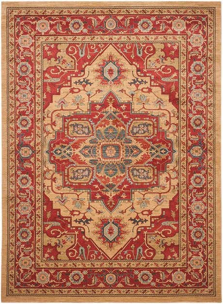 Safavieh Mahal Mah698A Red / Natural Rugs.
