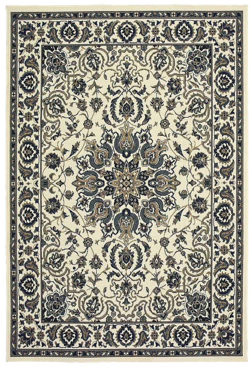 Oriental Weavers Sphinx Marina 1248W Ivory / Navy Rugs.