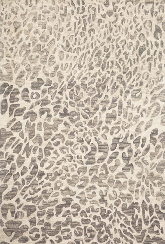 Loloi Masai Mas-02 Grey / Ivory Animal Prints /Images Area Rug