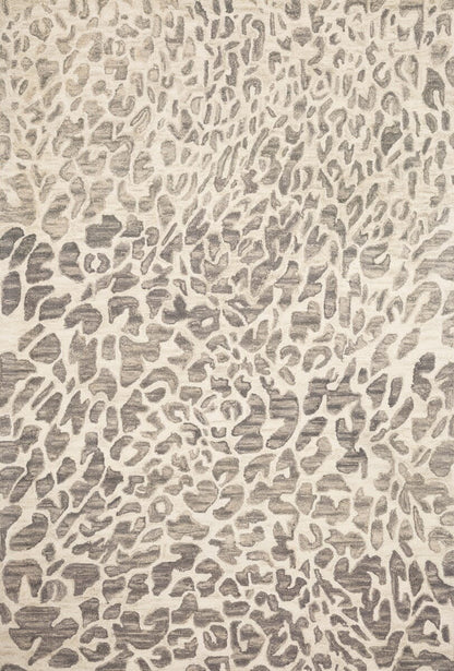 Loloi Masai Mas-02 Grey / Ivory Animal Prints /Images Area Rug