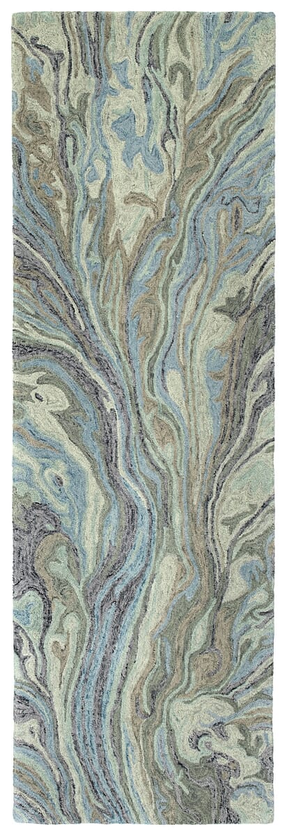 Kaleen Marble Mbl04-17 Blue Organic / Abstract Area Rug