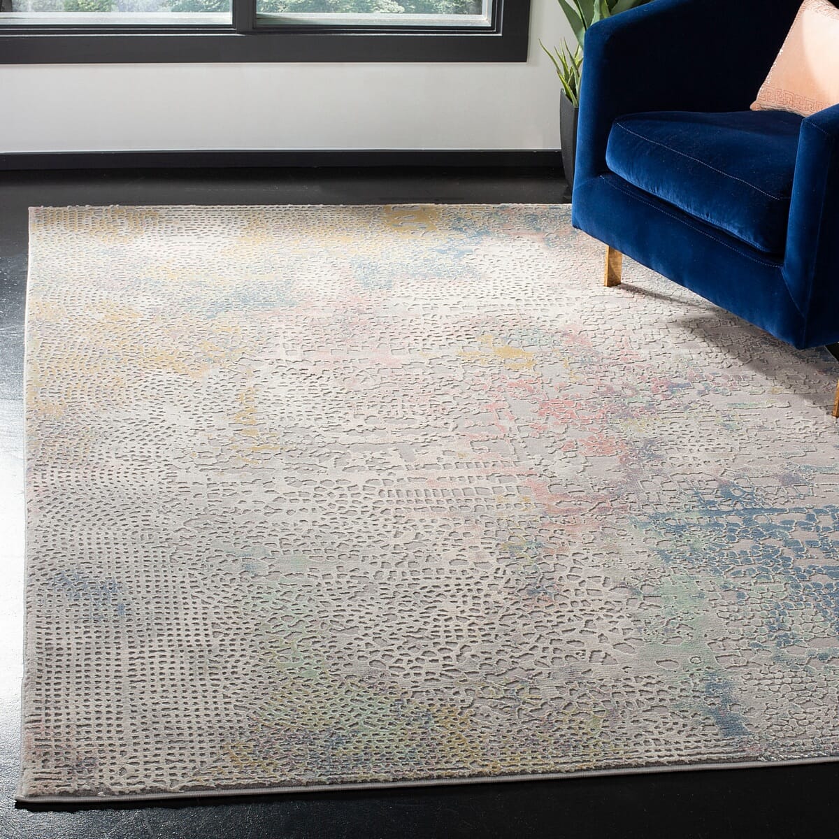 Safavieh Meadow Mdw181F Grey / Gold Rugs.