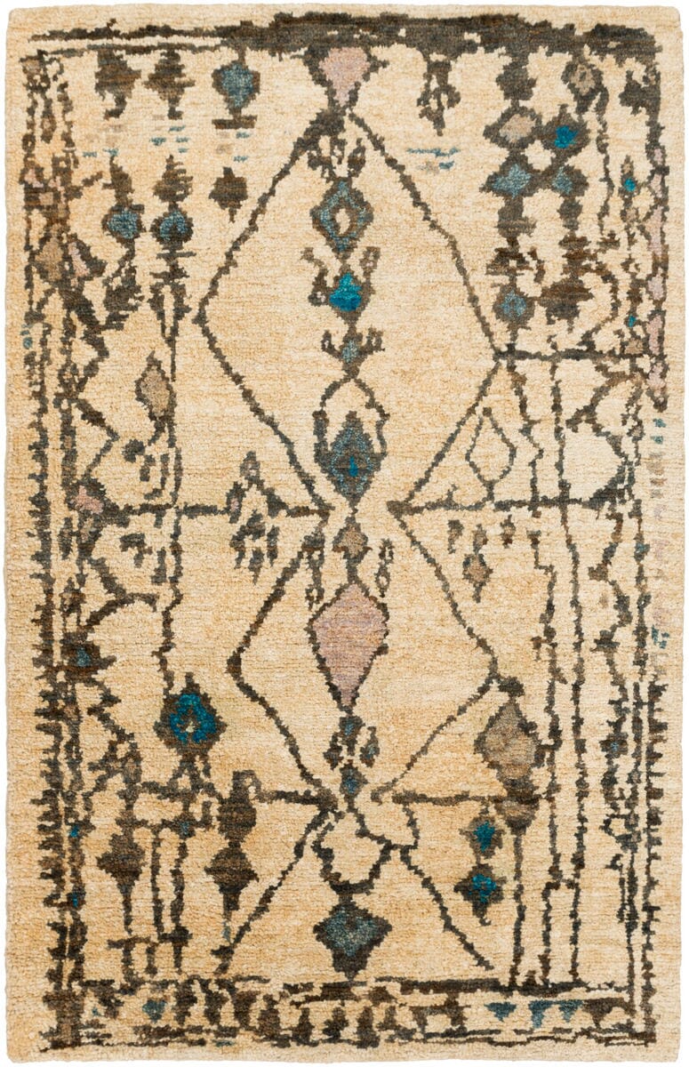 Surya Medina Med-1112 Aqua / Teal / Mocha / Taupe / Beige Rugs.