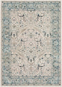 Surya Mesopotamia Mep-2304 Medium Gray, Teal, Ivory, Navy Rugs.