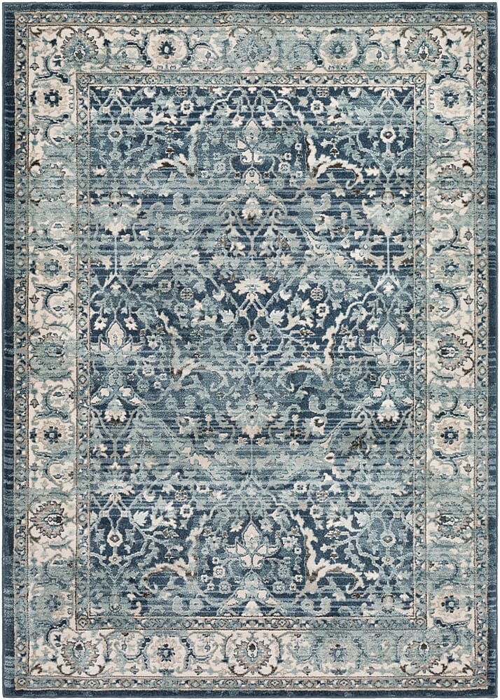 Surya Mesopotamia Mep-2306 Navy, Medium Gray, Teal, Denim Rugs.