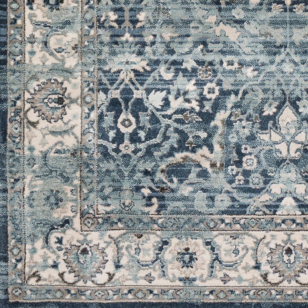 Surya Mesopotamia Mep-2306 Navy, Medium Gray, Teal, Denim Rugs.