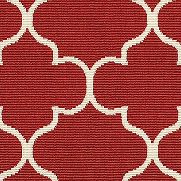 Oriental Weavers Sphinx Meridian 1295R Red / Ivory Geometric Area Rug