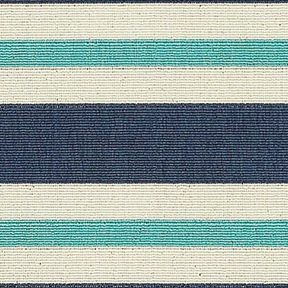 Oriental Weavers Sphinx Meridian 5701B Blue / Ivory Striped Area Rug