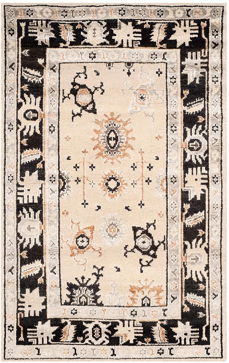 Safavieh Moharaja Mhj254A Beige / Charcoal Rugs.