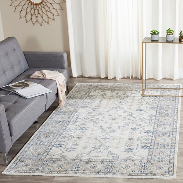 Safavieh Moharaja Mhj441A Ivory / Blue Rugs.