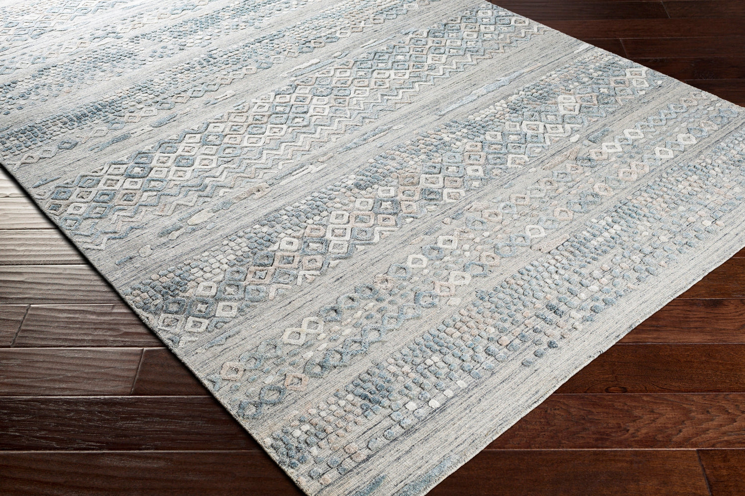 Surya Makalu Mkl-2303 Pale Blue, Medium Gray, Sage, Light Gray Rugs.