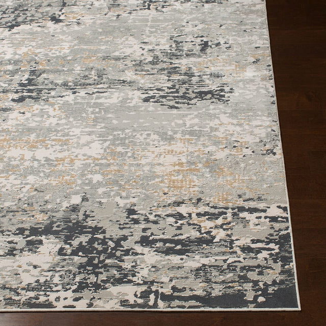 Surya Milano Mln-2301 Light Gray, Medium Gray, Tan, White Rugs.