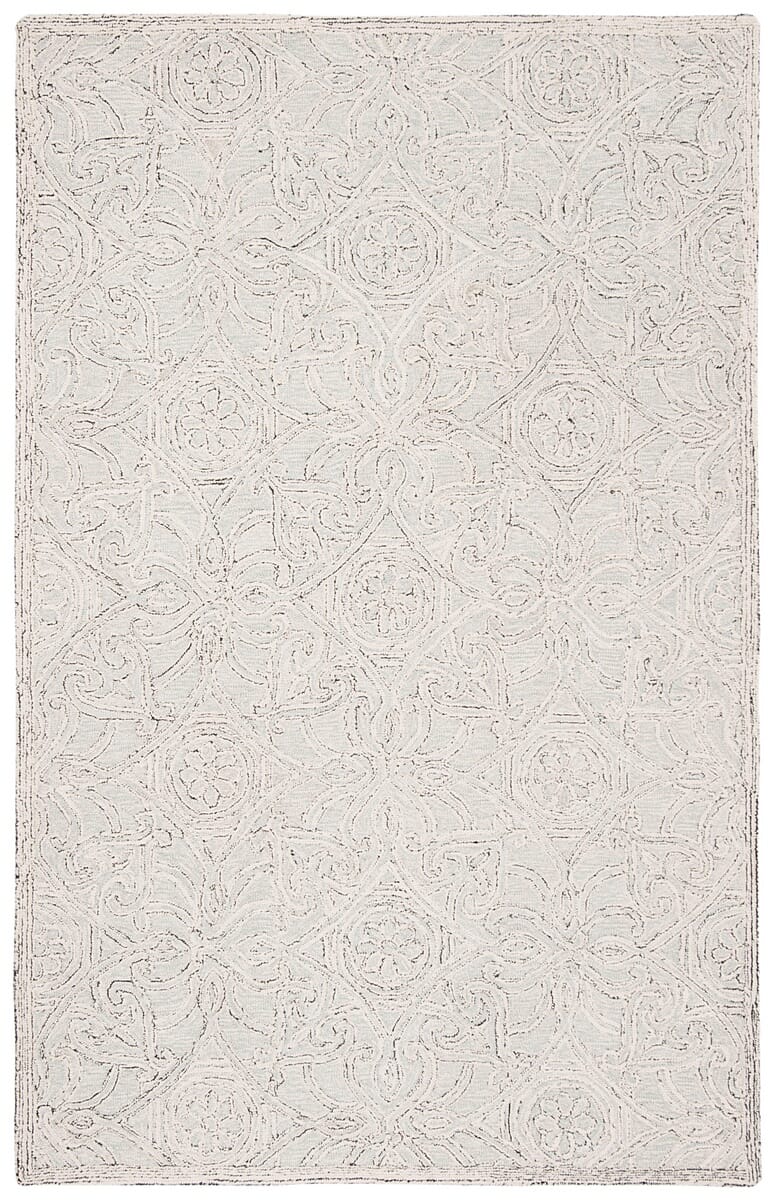 Safavieh Micro-Loop Mlp152F Grey / Ivory Rugs.