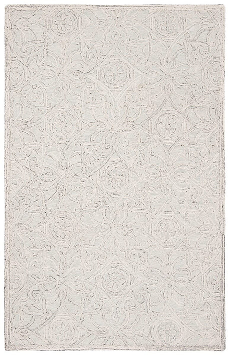 Safavieh Micro-Loop Mlp152F Grey / Ivory Rugs.