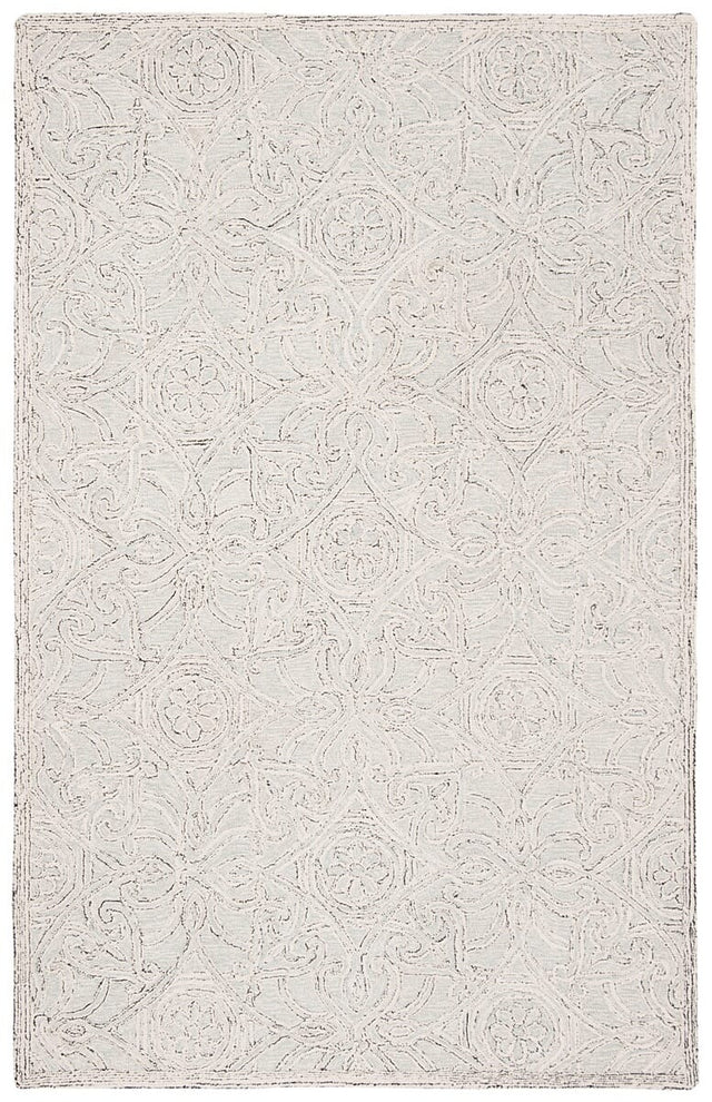 Safavieh Micro-Loop Mlp152F Grey / Ivory Rugs.