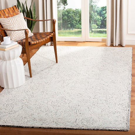 Safavieh Micro-Loop Mlp152F Grey / Ivory Rugs.