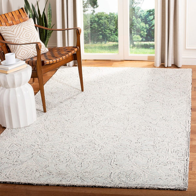 Safavieh Micro-Loop Mlp152F Grey / Ivory Rugs.