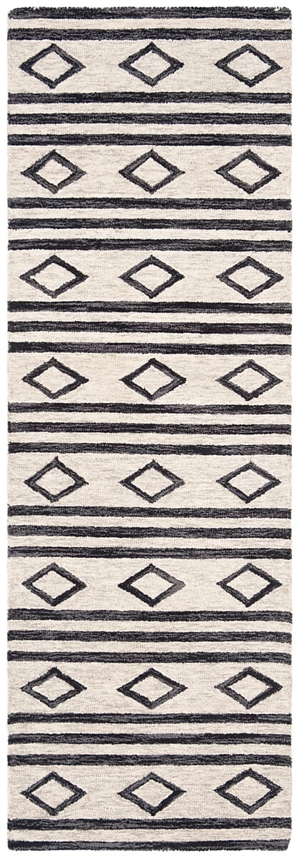 Safavieh Micro Loop Mlp153A Ivory/Charcoal Rug.