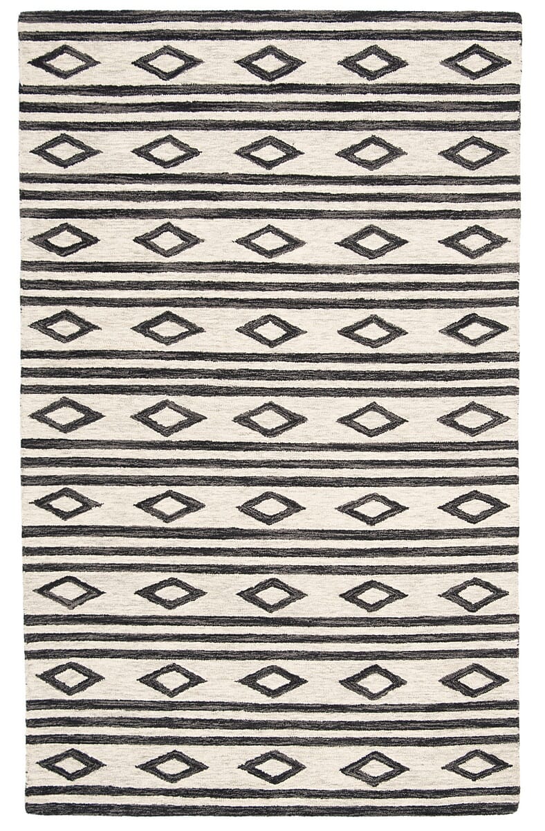 Safavieh Micro Loop Mlp153A Ivory/Charcoal Rug.