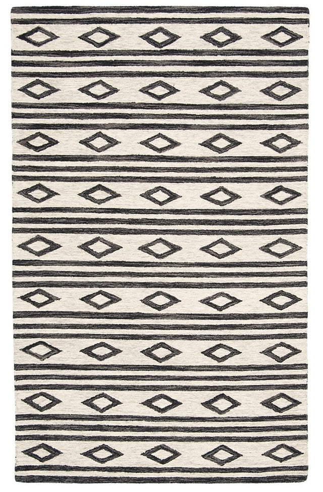 Safavieh Micro Loop Mlp153A Ivory/Charcoal Rug.