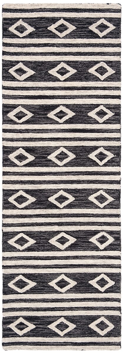 Safavieh Micro Loop Mlp153H Charcoal/Ivory Rug.