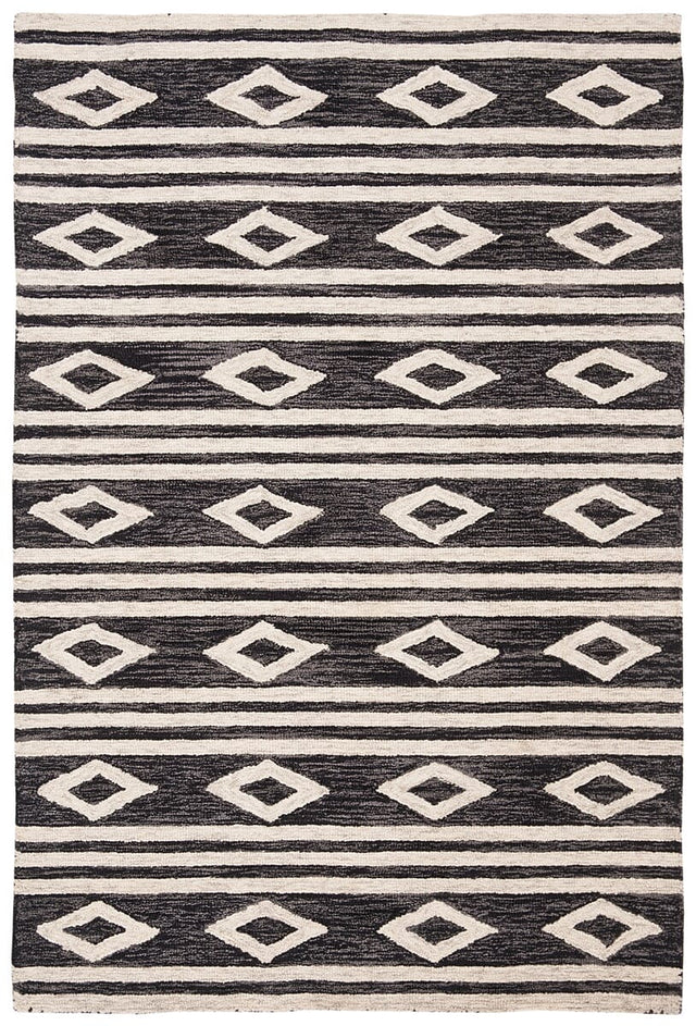 Safavieh Micro Loop Mlp153H Charcoal/Ivory Rug.