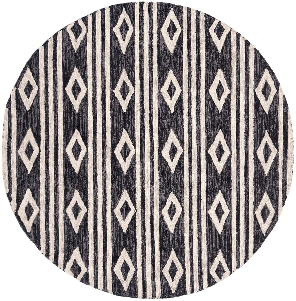 Safavieh Micro Loop Mlp153H Charcoal/Ivory Rug.