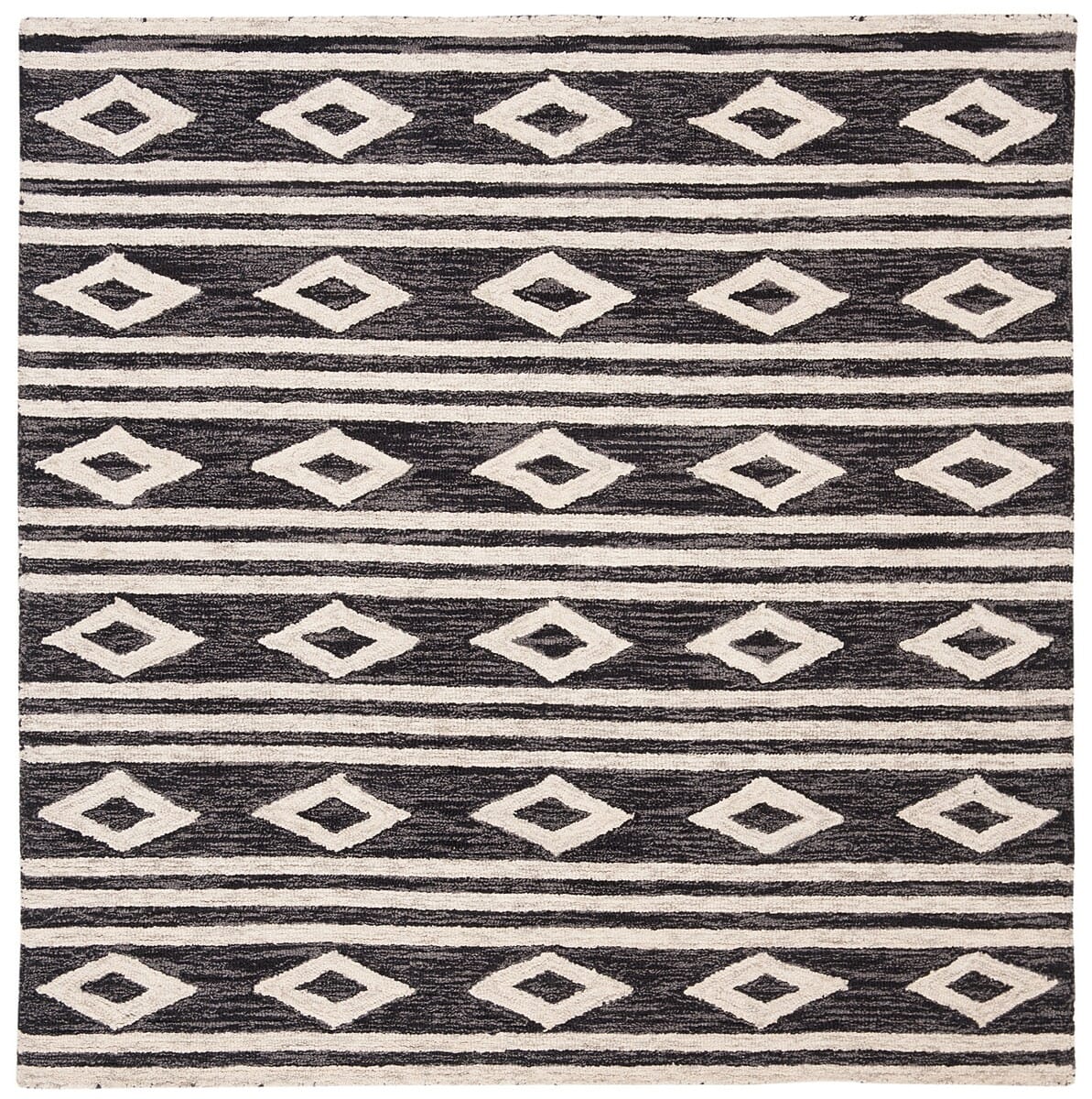 Safavieh Micro Loop Mlp153H Charcoal/Ivory Rug.