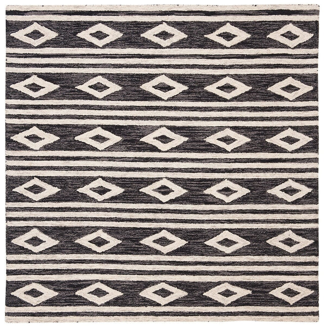 Safavieh Micro Loop Mlp153H Charcoal/Ivory Rug.