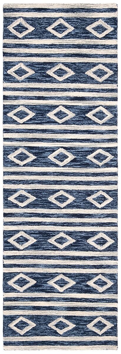 Safavieh Micro Loop Mlp153N Navy/Ivory Rug.