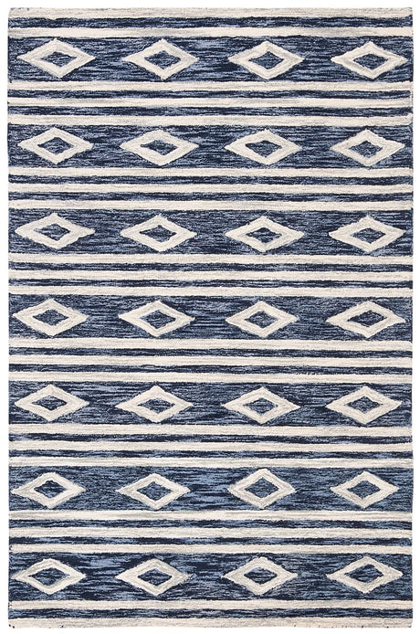 Safavieh Micro Loop Mlp153N Navy/Ivory Rug.