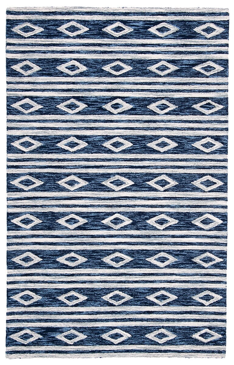 Safavieh Micro Loop Mlp153N Navy/Ivory Rug.