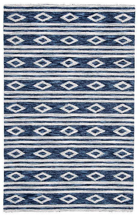 Safavieh Micro Loop Mlp153N Navy/Ivory Rug.