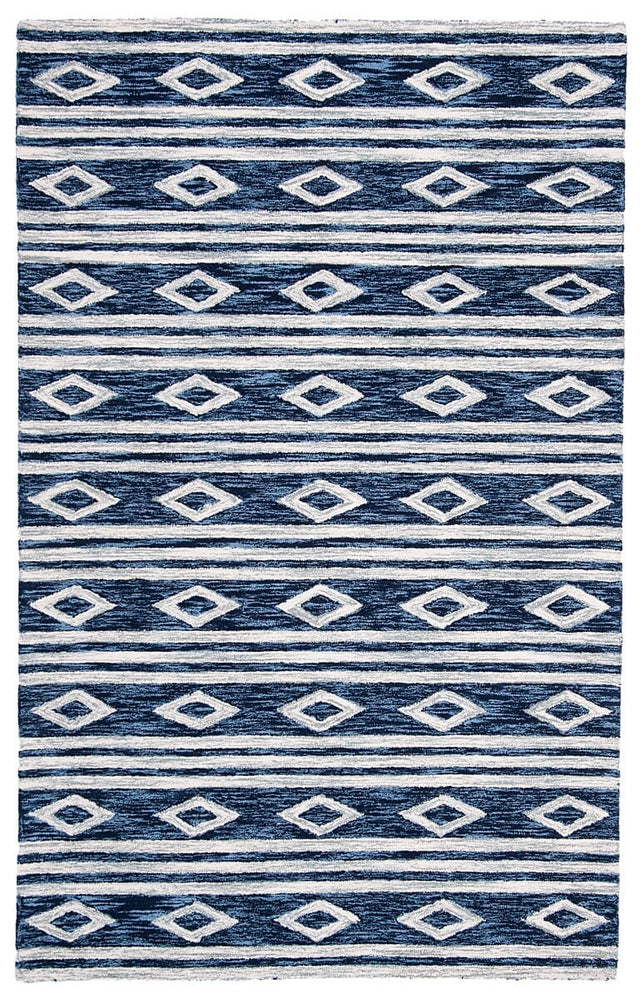 Safavieh Micro Loop Mlp153N Navy/Ivory Rug.