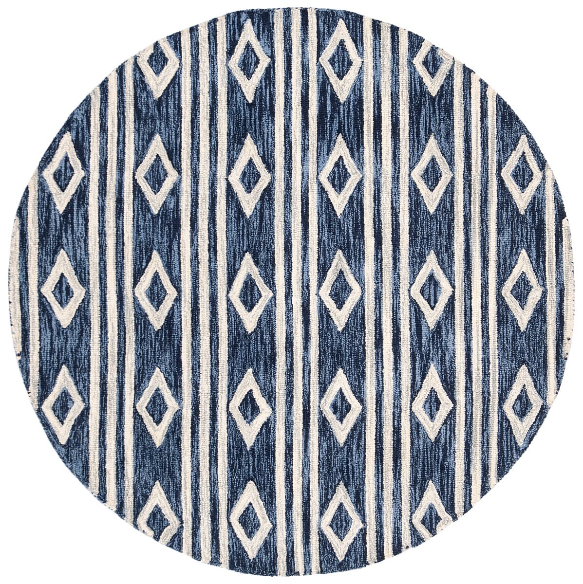 Safavieh Micro Loop Mlp153N Navy/Ivory Rug.