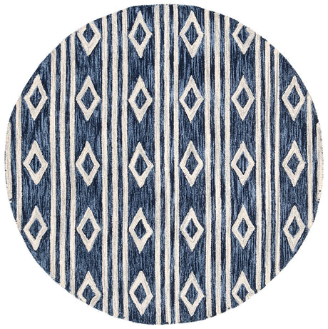 Safavieh Micro Loop Mlp153N Navy/Ivory Rug.