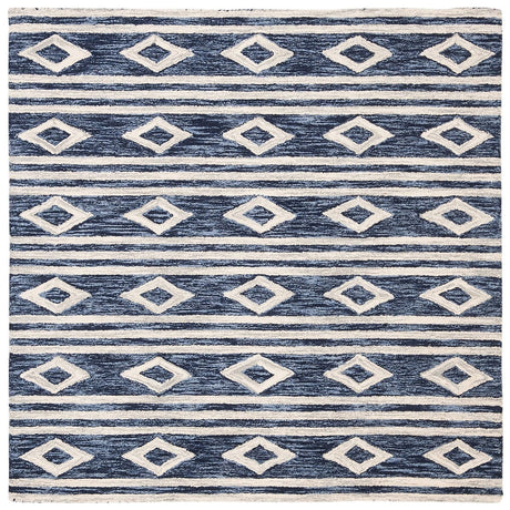 Safavieh Micro Loop Mlp153N Navy/Ivory Rug.
