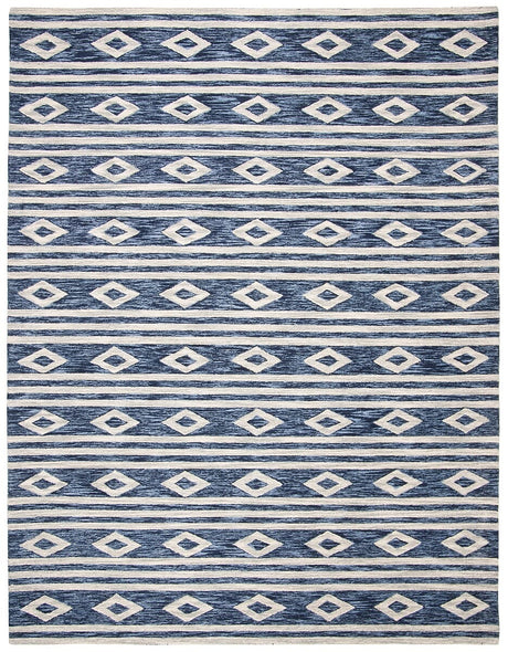 Safavieh Micro Loop Mlp153N Navy/Ivory Rug.