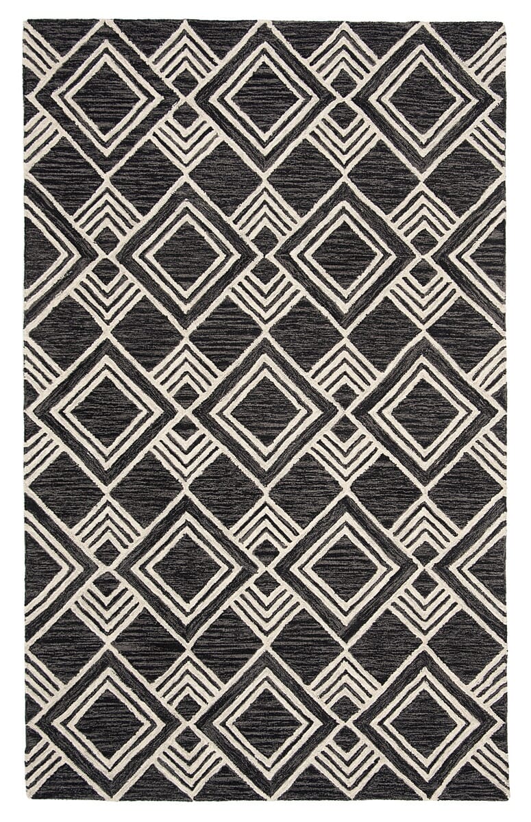 Safavieh Micro-Loop Mlp154H Charcoal / Ivory Rugs.