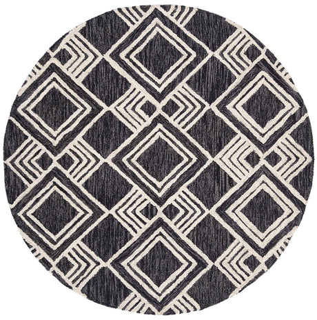 Safavieh Micro-Loop Mlp154H Charcoal / Ivory Rugs.