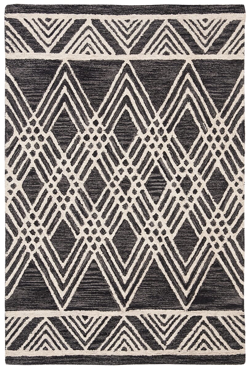 Safavieh Micro Loop Mlp155H Charcoal/Ivory Rug.