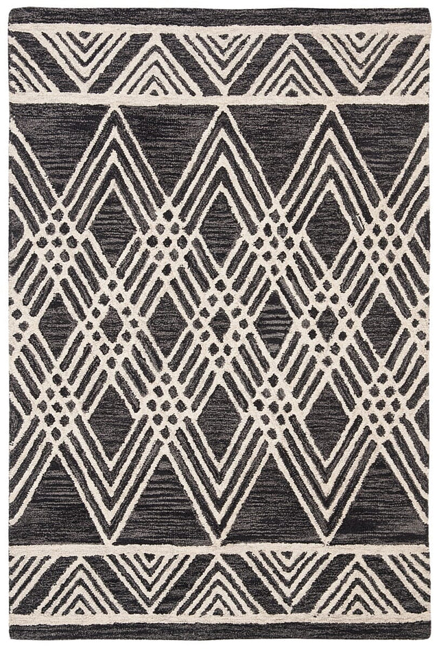 Safavieh Micro Loop Mlp155H Charcoal/Ivory Rug.