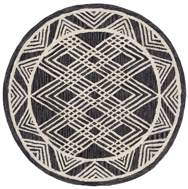 Safavieh Micro Loop Mlp155H Charcoal/Ivory Rug.