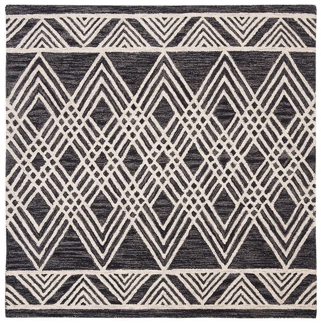 Safavieh Micro Loop Mlp155H Charcoal/Ivory Rug.