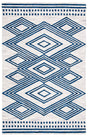 Safavieh Micro Loop Mlp156A Ivory/Navy Rug.